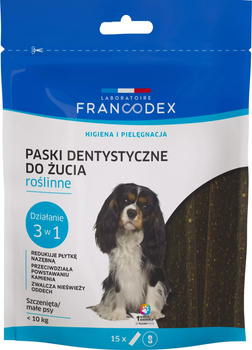 FRANCODEX Paski do gryzienia S na brzydki zapach z pyska 228 g 15 szt.