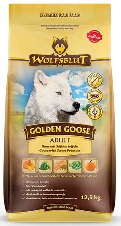 Wolfsblut Dog Golden Goose Adult - gęś i bataty 12,5kg