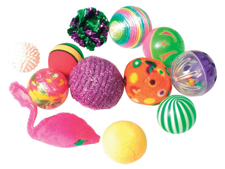 ZOLUX Zabawka dla kota zestaw 12 piłek