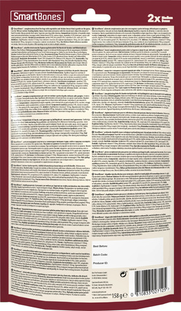 Smart Bones Przysmak dla psa kości o smaku kurczaka M 2 szt.