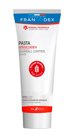 FRANCODEX PL Pasta odkłaczająca dla kota, wspomaga pracę jelit 70 g