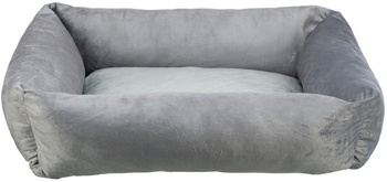 Lionel, legowisko, dla psa/kota, szare 105 × 80 cm, z recyklingu