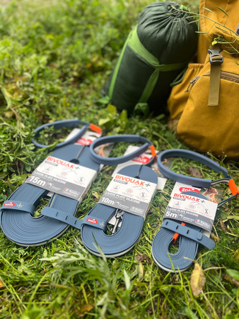 ZOLUX Smycz płaska dla psa silikonowa BIVOUAK niebieska 10m