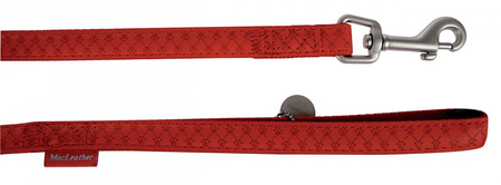 ZOLUX Smycz dla psa Mac Leather L 25mm/1.2m - kol. czerwony