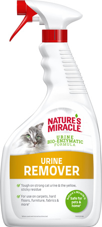 NATURES MIRACLE Płyn do usuwania plam i zapachu moczu kot URINE 946ml