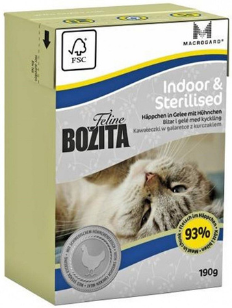 BOZITA Feline Indoor & Sterilised 190g /16 2062