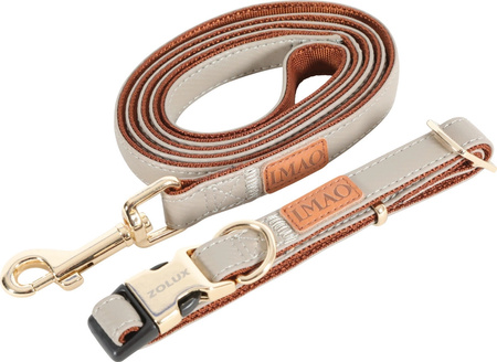 Zolux Obroża dla psa elegancka IMAO MAYFAIR 25 mm kol. szary