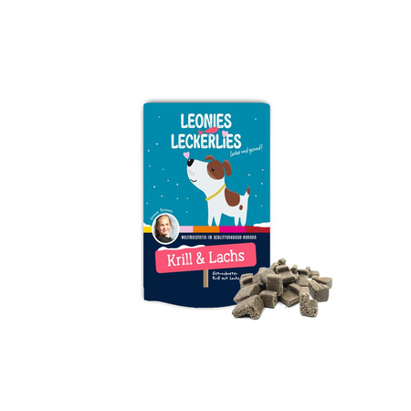 ICEPAW LEONIES Treats Krill Salmon - przysmaki z łososiem i krylem dla psów (125g)