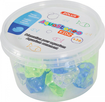 Zolux Ozdoba do akwarium zestaw kolorowych kamyków 36 szt.