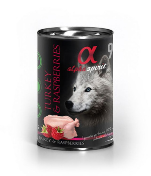 Alpha Spirit INDYK Z MALINAMI 400g