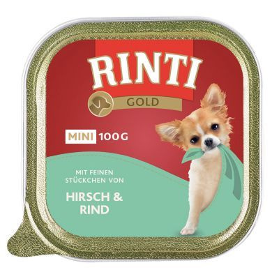 RINTI GOLD tacka 100g MINI JELEŃ WOŁOWINA /16