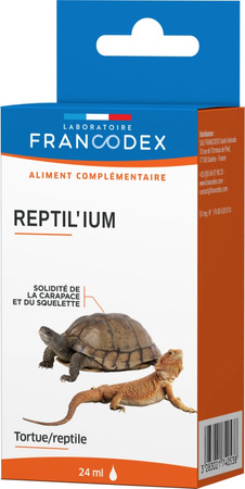 FRANCODEX Wapno dla żółwi i gadów, wzmacnia skorupę i szkielet 24 ml