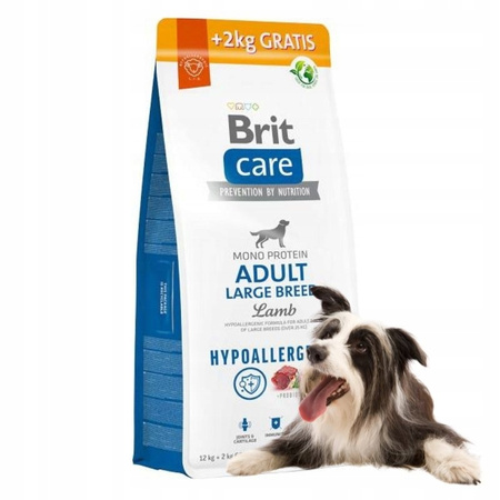 BRIT CARE PIES 12kg+2kg  ADULT LARGE      LAMB HYPOALLERGENIC*