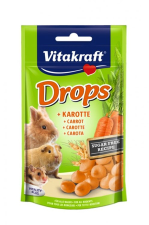 VITAKRAFT DROPSY KRÓLIK MARCHEWKA 75g /9