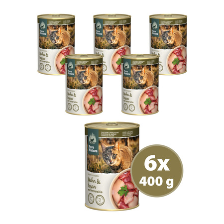PURE NATURE CAT Huhn Fasan - kurczak z bażantem dla dorosłych kotów 400g