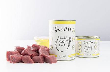 GUSSTO pusz.400g FRESH CALF  Pokarm dla kota z CIELĘCINĄ