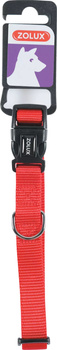 Zolux Obroża dla psa nylonowa taśma 40/50cm 20mm kol. czerwony