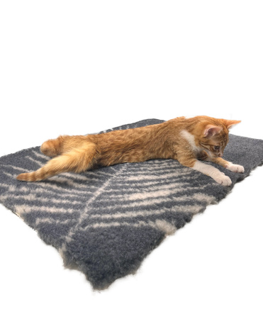 ZOLUX Dry bed posłanie izolujące dla psa wzór roślinny 75x95 cm kol. grafit