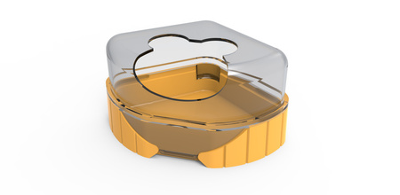 Zolux Toaleta narożna dla myszki, chomika RODY 3 kol. żółty