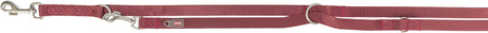 Premium, smycz regulowana, dla psa, taśma, bordowa, XS–S: 2.00 m/15 mm