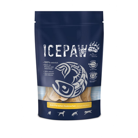 ICEPAW Anti-Parasiten Kauknochen - gryzaki przeciw pasożytom (4 szt., ok.250g)