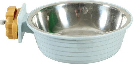 ZOLUX Karmnik dla królika i kawii do mocowania plastik/inox COSY 350ml nieb