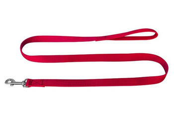 CHABA Smycz taśma - 10mm czerwona