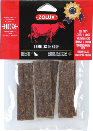 Zolux Przysmak naturalny dla psa Paski z wołowiny 100 g