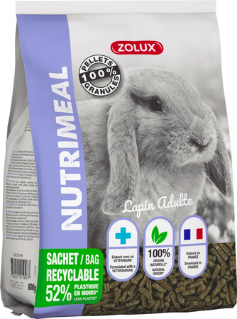 Zolux Pokarm mieszanka dla dorosłego królika Granulat NUTRIMEAL 3 800 g