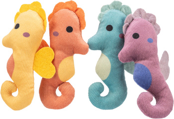 Konik morski, zabawka, dla kota, plusz, 11 cm, z kocimiętką