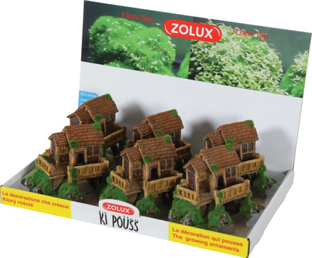 Zolux Ozdoba do akwarium chata KIPOUSS S z nasionami 13,7x8x10,8 cm