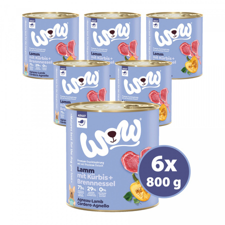 WOW Lamm mit Kürbis - jagnięcina z dynią i pokrzywą 800g