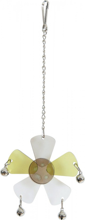 ZOLUX Zabawka dla ptaków akrylowa kwiat z dzwoneczkami, na łańcuszku