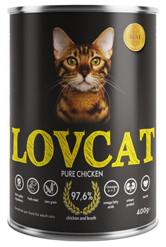 Lovcat Pure Chicken puszka 400g