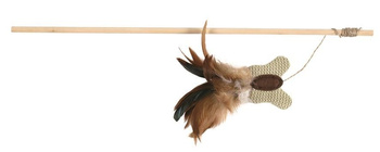 TX-45733 WĘDKA Z PIÓRKAMI I KOCIMĘTKĄ