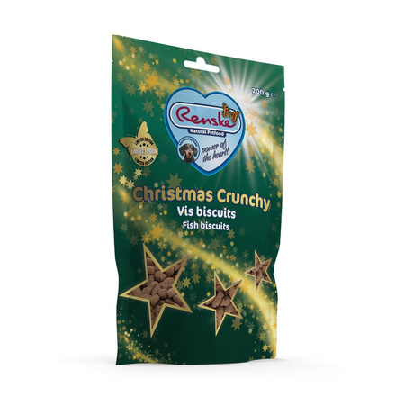 RENSKE Christmas Crunchy Biscuits Fish - świąteczne ciasteczka z ryb dla psa (200g)