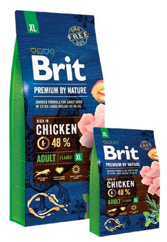 BRIT PREMIUM BY NATURE 3kg ADULT XL