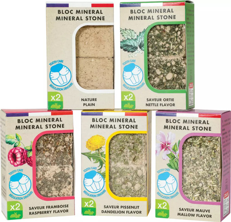 ZOLUX Kostki mineralne dla królika i gryzoni EDEN z malwą 2szt. x 100g