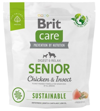 BRIT CARE PIES 1kg SENIOR CHICKEN & INSECT SUSTAINABLE*