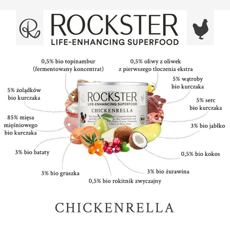 Rockster Chickenrella - BIO kurczak 195 g