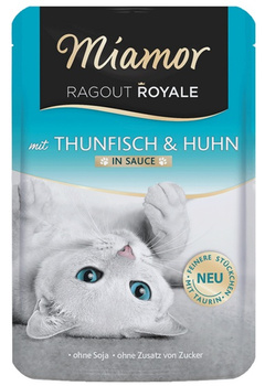 Miamor Ragout Royale z Tuńczykiem i Kurczakiem w sosie saszetka 100g