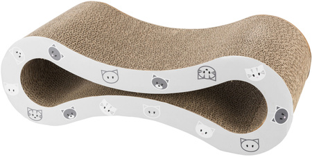 TX-48002 DRAPKA FALA MIMI 48x16x22cm      CIEMNOCZERWONY