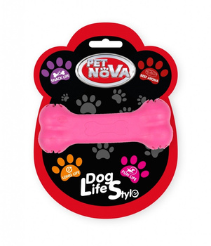 PET NOVA TPR SNACKBONE PINK 11cm     /10
