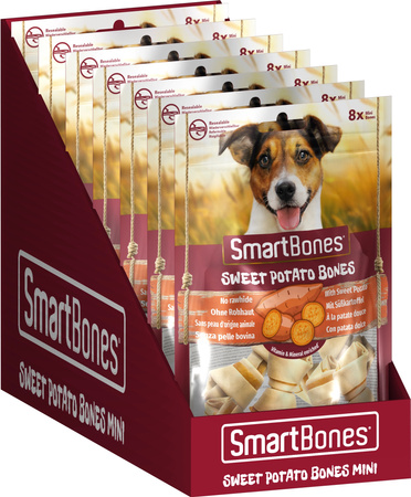 SMART BONES Przysmak dla psa kości o smaku słodkich ziemniaków Mini 8 szt.