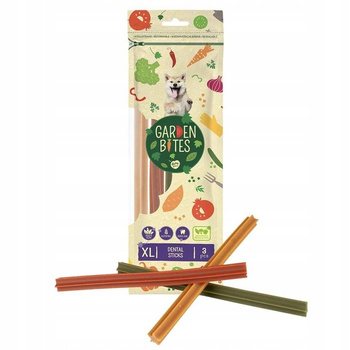GARDEN BITES DENTAL STICKS "XL" 25cm       3szt      4/40
