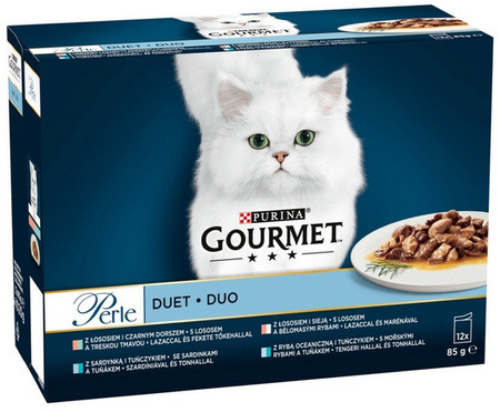 Gourmet Perle Duet Rybny saszetki 12x85g