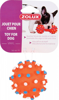 ZOLUX Zabawka winylowa dla psa Piłka z wypustkami 7 cm