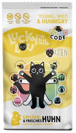 Lucky Lou Food Code Lifestage Kitten Drób & Kurczak 340g