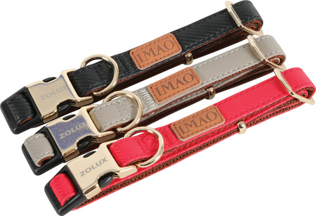 ZOLUX Obroża dla psa elegancka IMAO MAYFAIR 15 mm kol. czerwony