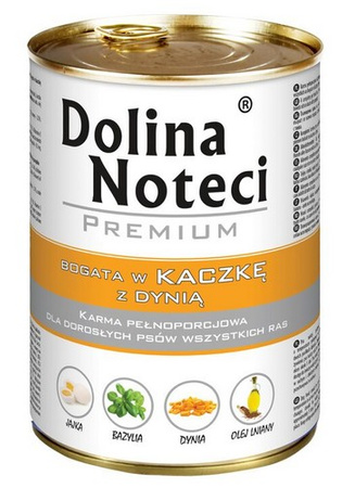 Dolina Noteci Premium Pies Kaczka i dynia puszka 400g